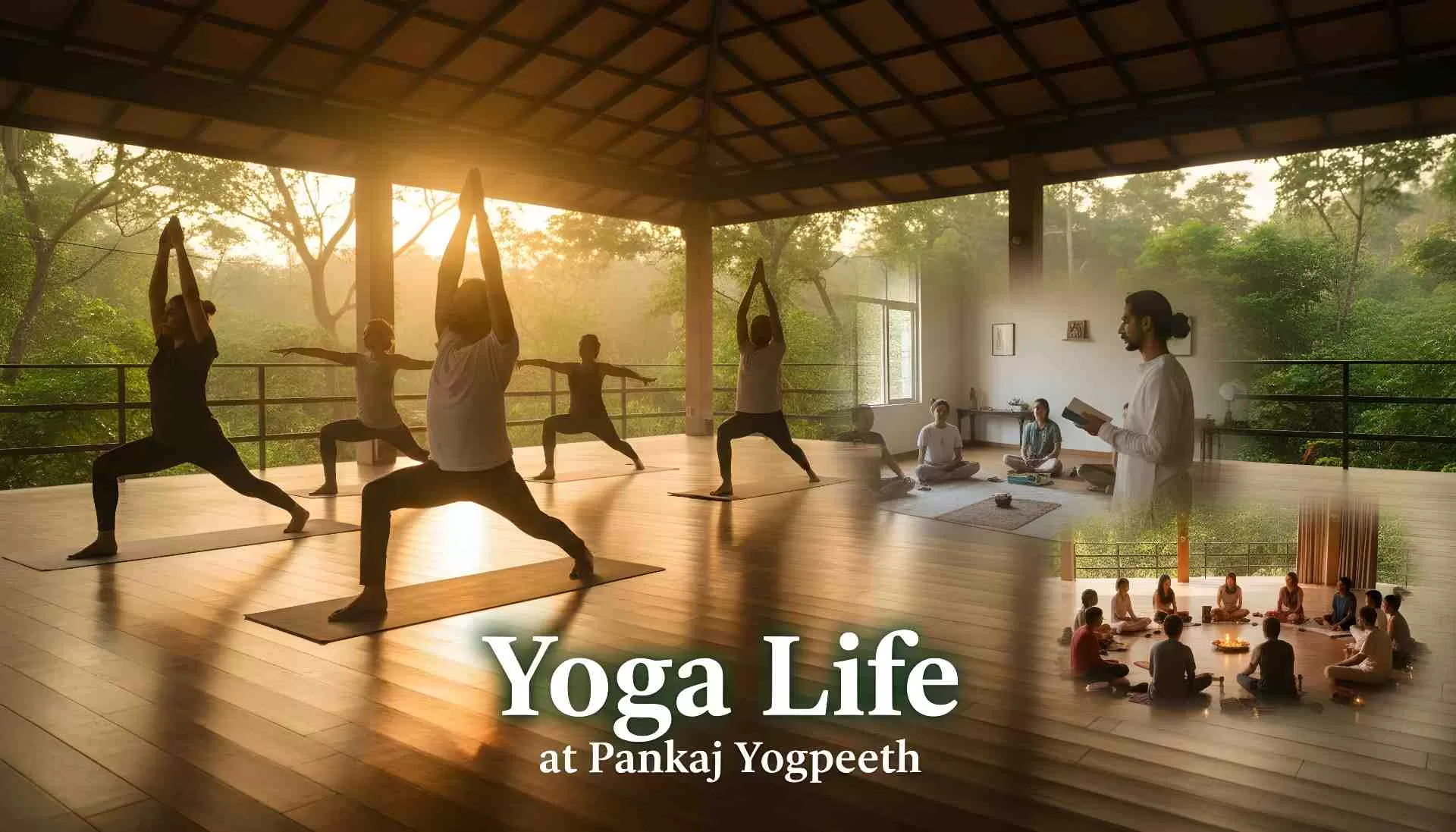 Daily Life at Pankaj Yogpeeth: From Sunrise Yoga to Evening Satsang