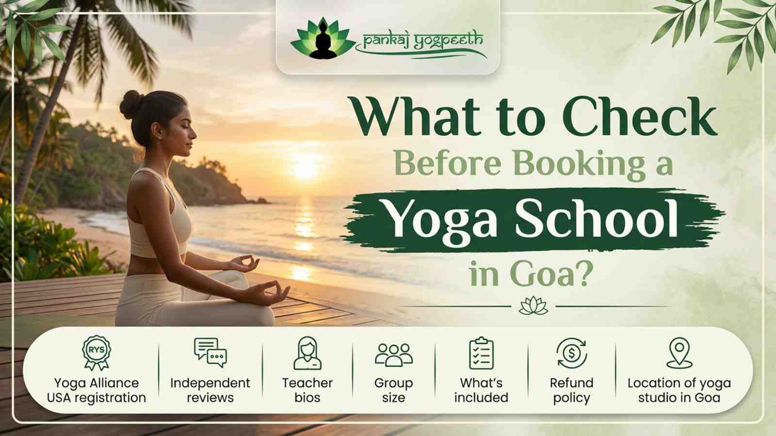 What should you check before booking a yoga school in Goa-Pankaj yogpeeth.jpg