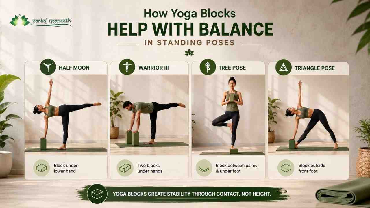yoga blocks help with balance