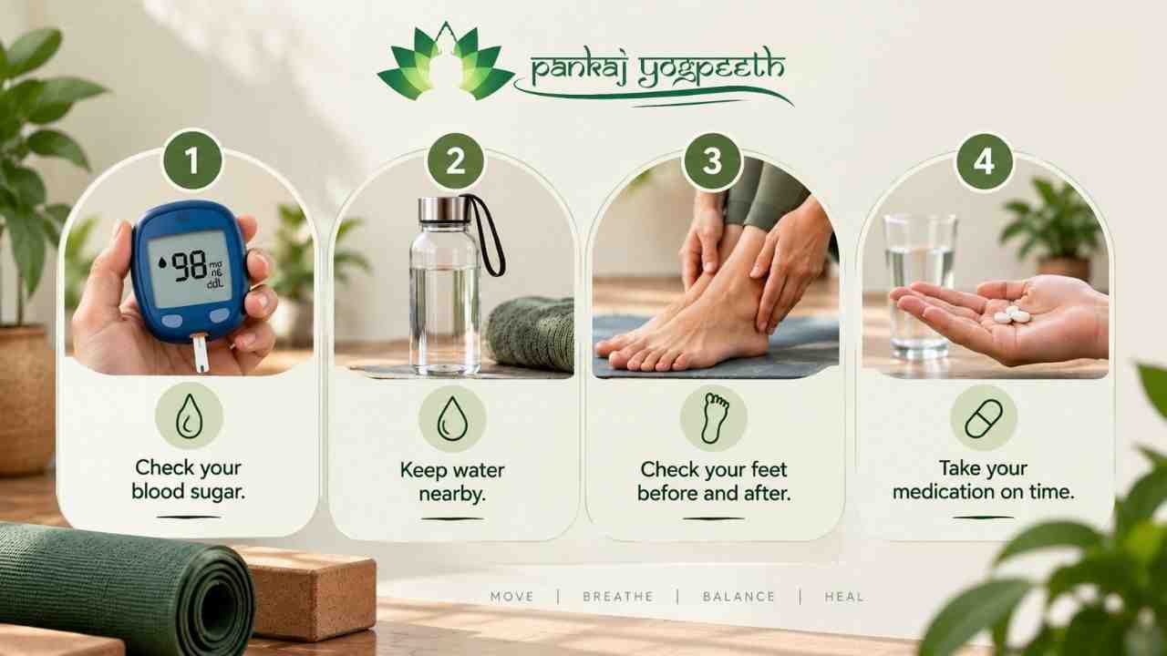 What Precautions Should Diabetic Patients Take Before Practising Yoga - pankaj yogpeeth .jpg