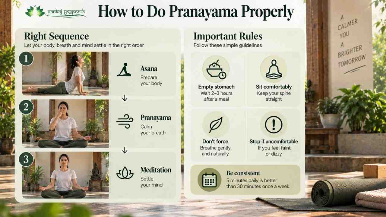 How to Do Pranayama Properly Yoga for breathing problems