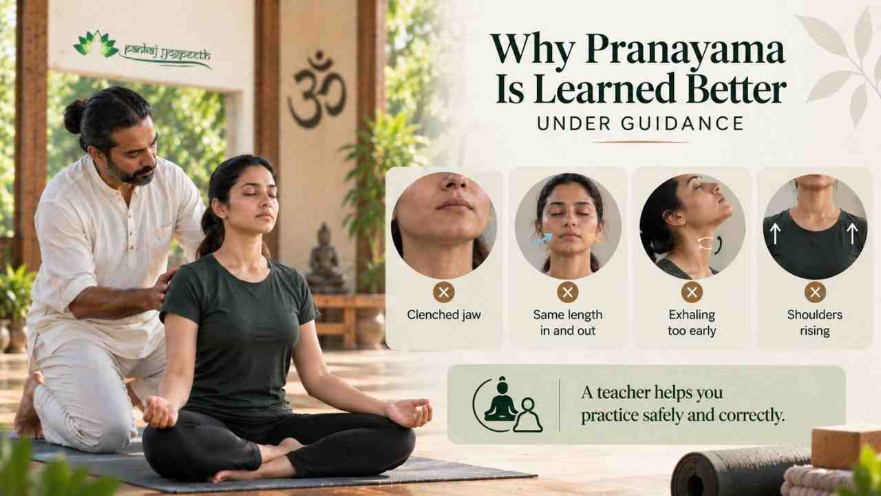 Pranayama Learned Better Under Guidance Pranayama Learned Better Under Guidance