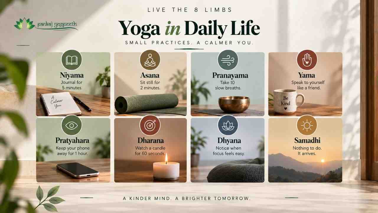 Yoga limbs - Pnkajyogpeeth 